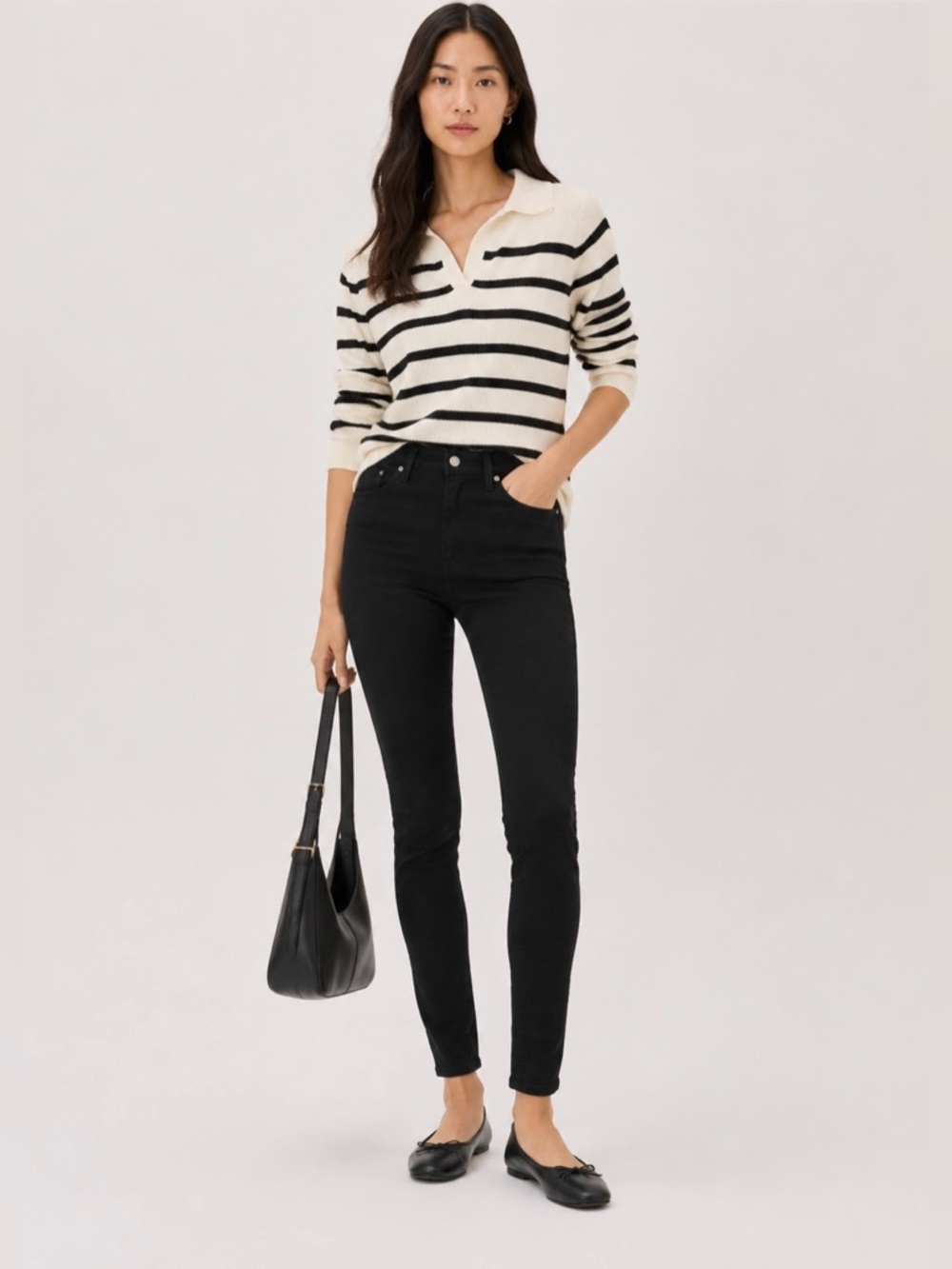 MADEWELL high rise skinny jeans size 25 black